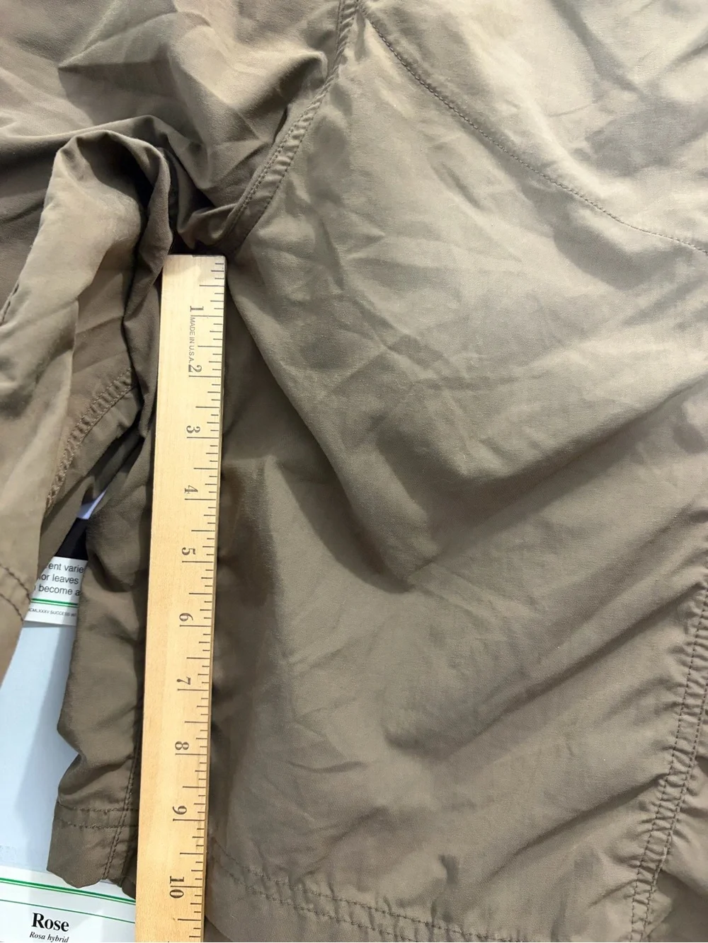 Patagonia Men's Brown Outdoor Hybrid Shorts with Webbing Belt
